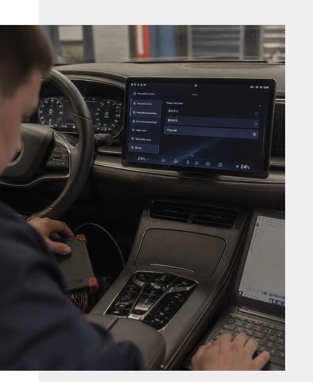 Русификация автомобиля BYD HAN для эксплуатации в Ейске